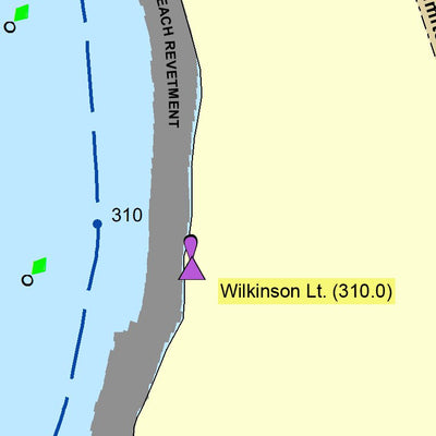 US Army Corps of Engineers Atchafalaya River Chart 3 - Concordia Parish District, LA / Wilkinson County, MS digital map
