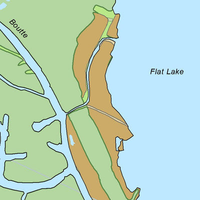 US Army Corps of Engineers Atchafalaya River Chart 32 - Tiger Island, LA digital map