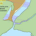 US Army Corps of Engineers Atchafalaya River Chart 34 - Flat Lake, LA digital map