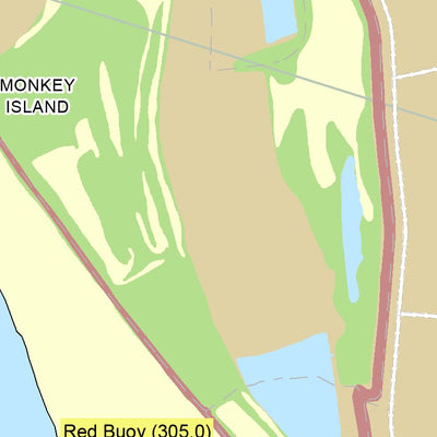 US Army Corps of Engineers Atchafalaya River Chart 4 - Concordia Parish / West Feliciana Parish, LA digital map