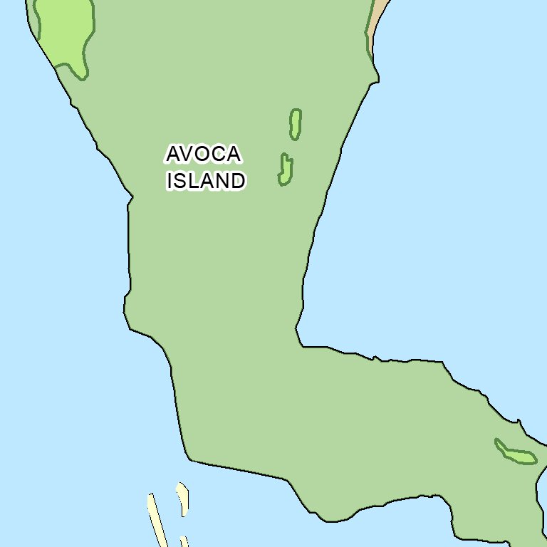 Atchafalaya River Chart 40 Avoca Island, LA Map by US Army Corps of Engineers Avenza Maps