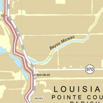 US Army Corps of Engineers Atchafalaya River Chart 8 - Avoyelles Parish / Pointe Coupee Parish, LA digital map