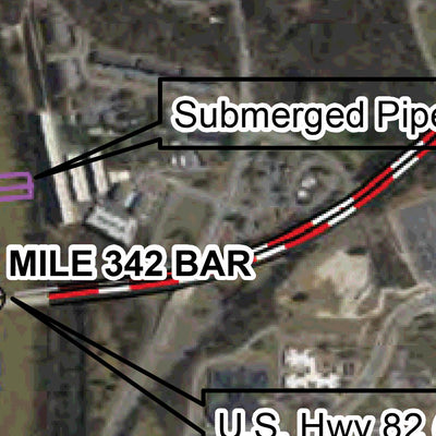 US Army Corps of Engineers Black Warrior-Tombigbee River Navigation Chart 43 (Mile 338.2 - 345.0) digital map