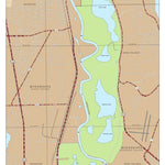 US Army Corps of Engineers Chart 1 - Minnesota River Miles 25-19 digital map