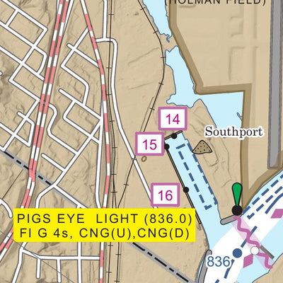 US Army Corps of Engineers Chart 12 - Upper Mississippi River Miles 841-834 digital map