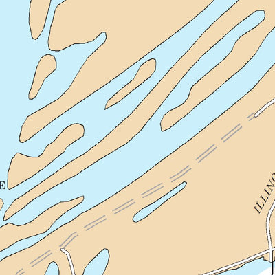 US Army Corps of Engineers Chart 2 - Illinois River Miles 2.1 - 5.3 digital map