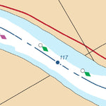 US Army Corps of Engineers Chart 39 - Illinois River Miles 114.9 - 117.8 digital map