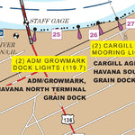 US Army Corps of Engineers Chart 40 - Illinois River Miles 117.8 - 120.8 digital map