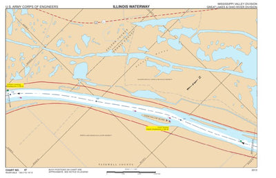 US Army Corps of Engineers Chart 47 - Illinois River Miles 139.0 - 141.9 digital map