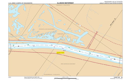 US Army Corps of Engineers Chart 48 - Illinois River Miles 141.9 - 144.8 digital map