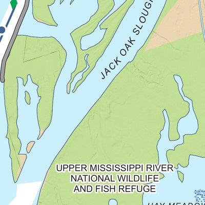 US Army Corps of Engineers Chart 53 - Upper Mississippi River Miles 606-601 digital map