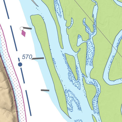 US Army Corps of Engineers Chart 59 - Upper Mississippi River Miles 573-567 digital map