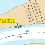 US Army Corps of Engineers Chart 63 - Illinois River Miles 184.4 - 187.3 digital map