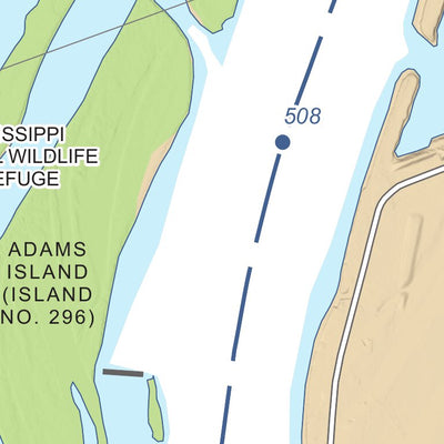 US Army Corps of Engineers Chart 70 - Upper Mississippi River Miles 511-505 digital map