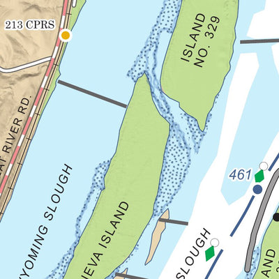 US Army Corps of Engineers Chart 78 - Upper Mississippi River Miles 464-458 digital map