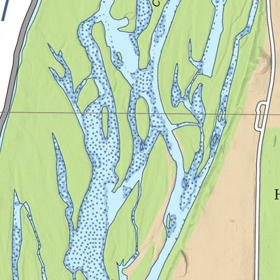 US Army Corps of Engineers Chart 85 - Upper Mississippi River Miles 424-419 digital map