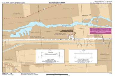 US Army Corps of Engineers Chart 99 - Illinois River Miles 293.5 - 296.4 digital map