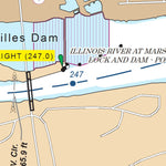US Army Corps of Engineers Charts 82 and 83 - Illinois River Miles 242.0 - 244.9 and 245.0 - 247.9 digital map