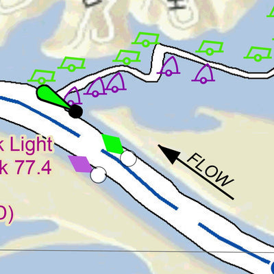 US Army Corps of Engineers Cumberland River Chart 11 - Tobaccoport, TN and Fox Hollow digital map