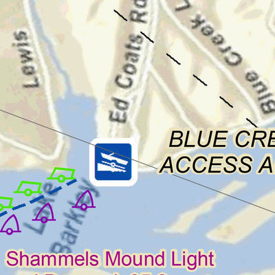 US Army Corps of Engineers Cumberland River Chart 12 - Blue Creek digital map