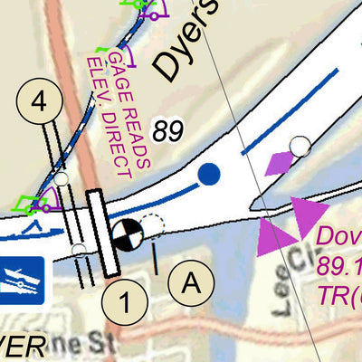 US Army Corps of Engineers Cumberland River Chart 13 - Dover, TN; Fort Donelson & Dover Island digital map