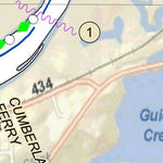US Army Corps of Engineers Cumberland River Chart 15 - Cumberland City, TN digital map