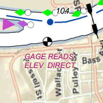 US Army Corps of Engineers Cumberland River Chart 15 - Cumberland City, TN digital map