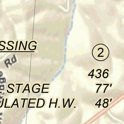 US Army Corps of Engineers Cumberland River Chart 16 - Corbandale, TN and Palmyra, TN digital map
