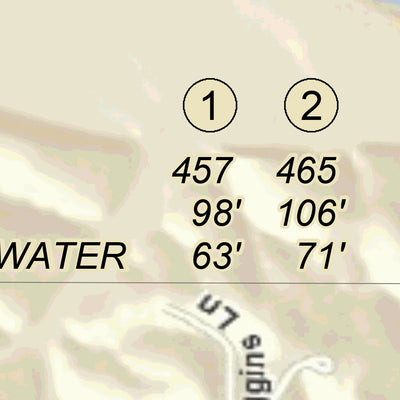 US Army Corps of Engineers Cumberland River Chart 19 - King & Queens Bluff; Hurricane Creek digital map