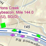 US Army Corps of Engineers Cumberland River Chart 20 - Shelton Branch; Bartons Creek digital map