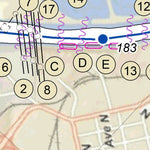 US Army Corps of Engineers Cumberland River Chart 25 - West Nashville, TN; Bordeaux digital map