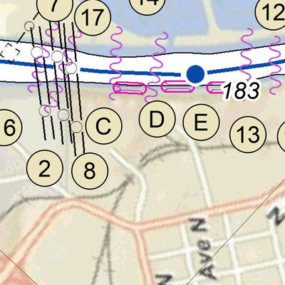 US Army Corps of Engineers Cumberland River Chart 25 - West Nashville, TN; Bordeaux digital map