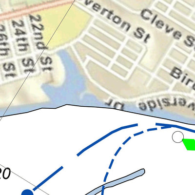 US Army Corps of Engineers Cumberland River Chart 28 - Old Donelson Horse Ford; Hills Island digital map