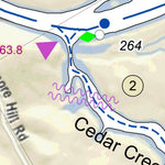 US Army Corps of Engineers Cumberland River Chart 34 - Cedar Crk & Isl; Berdine Bar; Dam5 (inundated); Mills Isl Bar digital map