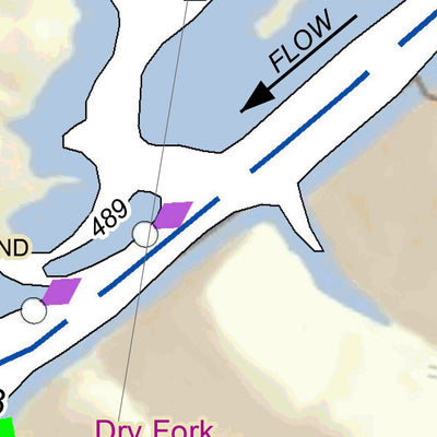 US Army Corps of Engineers Cumberland River Chart 39 - Craigs Point, Buffalo Creek; Hurricane Creek; Stone Bridge Creek digital map