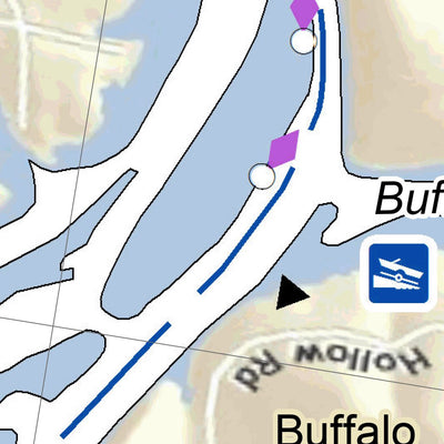 US Army Corps of Engineers Cumberland River Chart 39 - Craigs Point, Buffalo Creek; Hurricane Creek; Stone Bridge Creek digital map