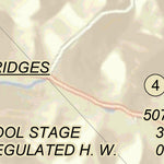 US Army Corps of Engineers Cumberland River Chart 42 - Wartrace Cr; Indian Cr; Bullards Cr; Trace Cr digital map