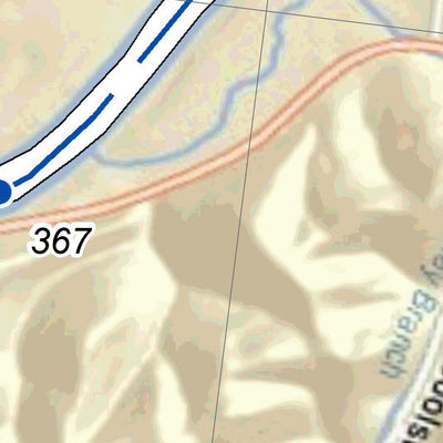 US Army Corps of Engineers Cumberland River Chart 45 - Websters Crk; Penitentiary Branch; Scantlin Isl; Brimstone Isl & Crk digital map