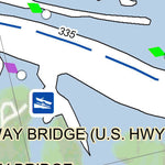 US Army Corps of Engineers Cumberland River Chart 5 - Barkley Lock and Dam, Grand Rivers, KY digital map