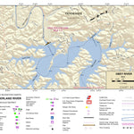 US Army Corps of Engineers Cumberland River Chart 62 - Obey River digital map