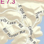 US Army Corps of Engineers Cumberland River Chart 62 - Obey River digital map