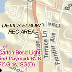 US Army Corps of Engineers Cumberland River Chart 9 - Canton, KY and Devils Elbow digital map