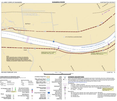 US Army Corps of Engineers Kanawha River Chart 10 (Mile 21.5-23.9) - Buffalo digital map