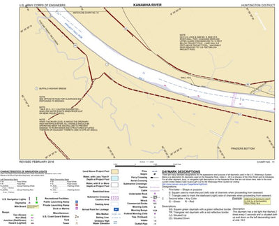 US Army Corps of Engineers Kanawha River Chart 11 (Mile 23.9-26.4) - Lower Buffalo Bridge digital map
