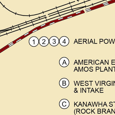 US Army Corps of Engineers Kanawha River Chart 17 (Mile 39.5-41.8) - Poca digital map