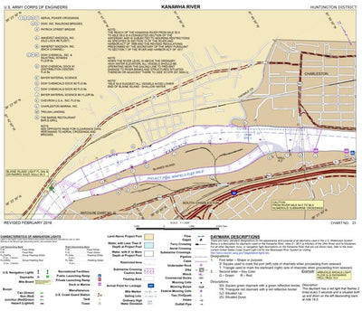 US Army Corps of Engineers Kanawha River Chart 23 (Mile 54.4-56.5) - Blaines Island digital map