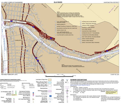 US Army Corps of Engineers Kanawha River Chart 24a (Tributary) - Charleston, Etowah Dock digital map