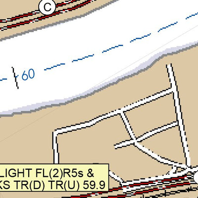 US Army Corps of Engineers Kanawha River Chart 25 (Mile 59.1-61.6) - State Capitol, Charleston digital map