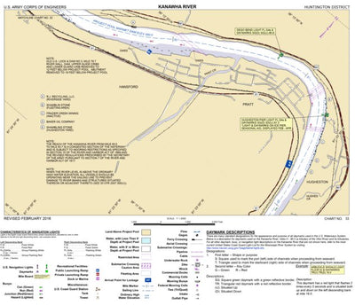US Army Corps of Engineers Kanawha River Chart 33 (Mile 79.2 - 82.1) - Old Lock #3 digital map