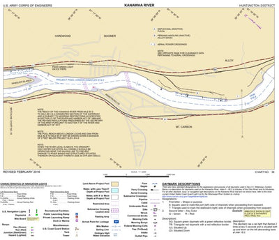 US Army Corps of Engineers Kanawha River Chart 36 (Mile 87.7-90.5) - Armstrong Creek digital map